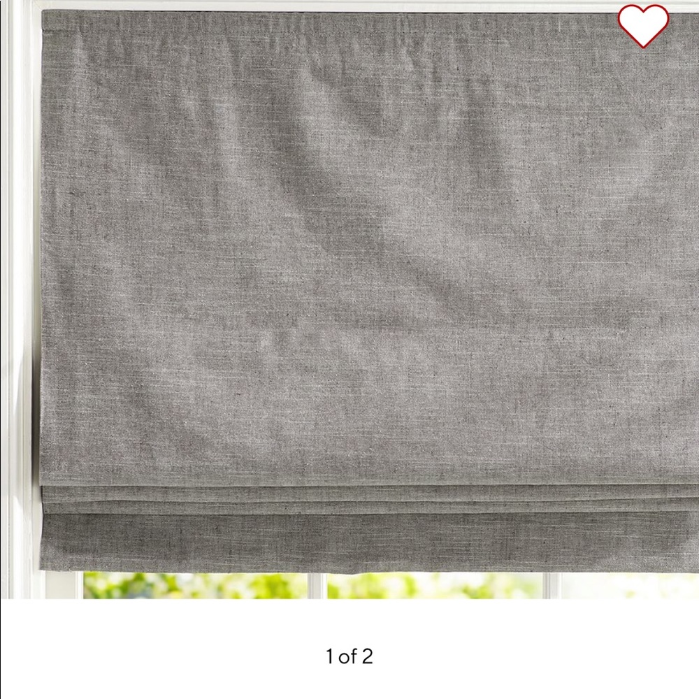 Pottery Barn Roman shade